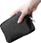 Small bag is also great for traveling, to organize electronics like powerbank, chargers and cords. Has netted side pockets that are useful for smaller items.